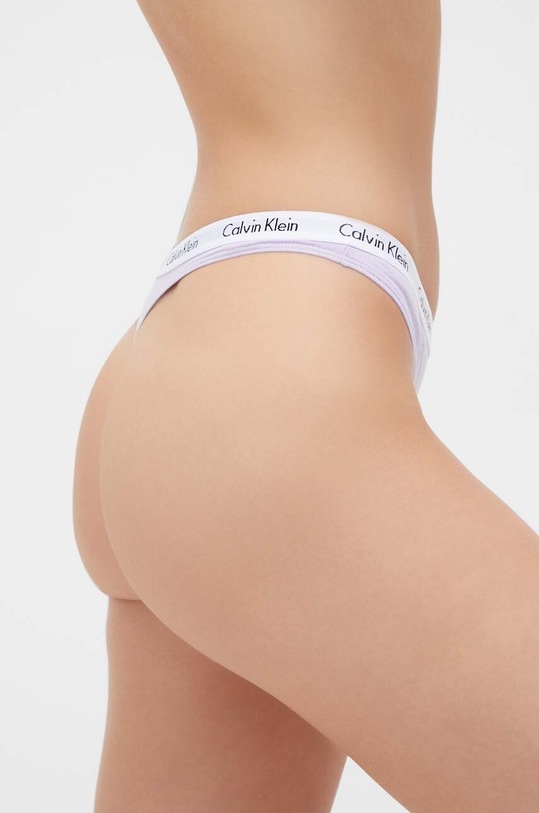 Calvin Klein Underwear stringi (3-pack) fioletowy 000QD3587E.