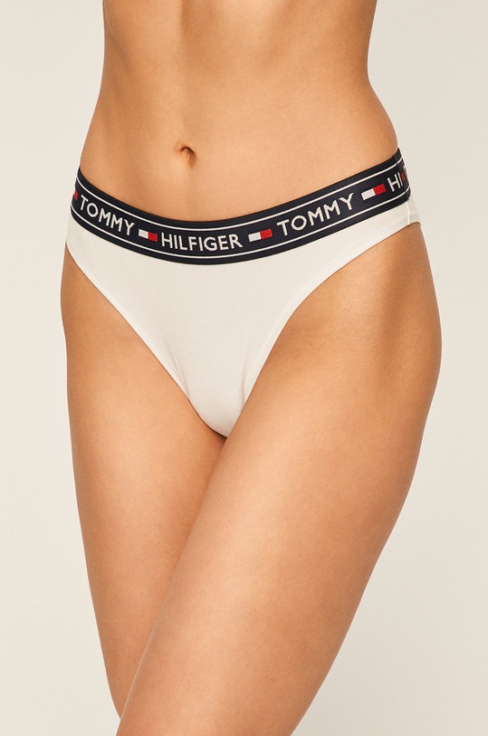 Tommy Hilfiger - Brazilian στρινγκ πλεκτό ύφασμα λευκό UW0UW00723