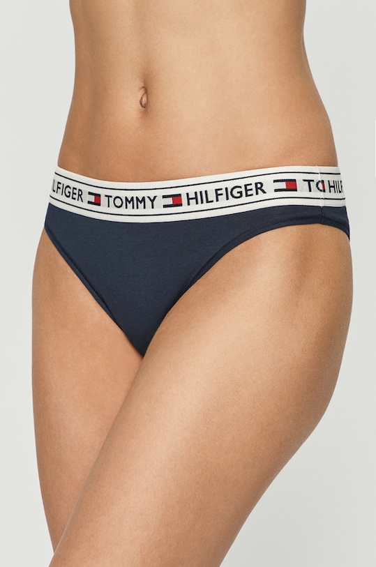 Tommy Hilfiger - Brazilian στρινγκ πλεκτό ύφασμα σκούρο μπλε UW0UW00723