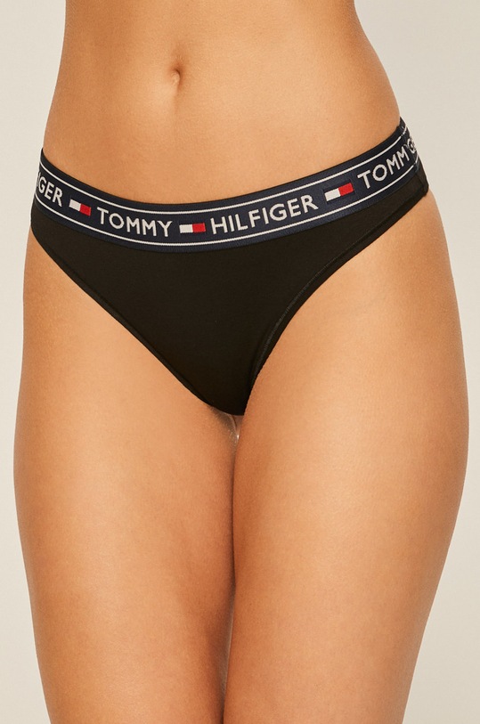 Tommy Hilfiger - Brazilian στρινγκ βαμβάκι μαύρο UW0UW00723