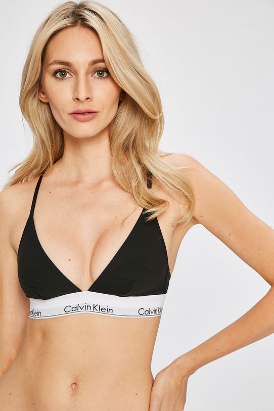 Calvin Klein Underwear - Podprsenka melanž čierna 000QF1061E