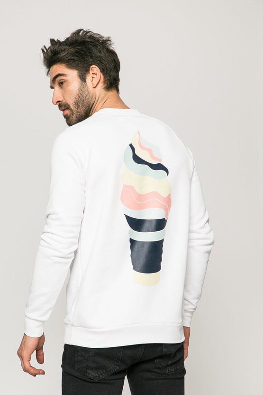 adidas Originals - Суичър DN9088 памук бял DN9088