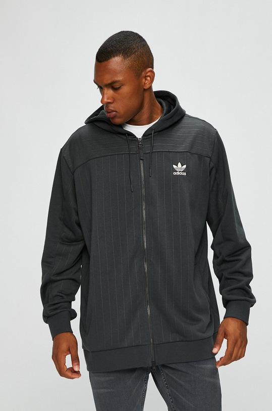 adidas Originals - Суичър DU0991 с качулка сив DU0991