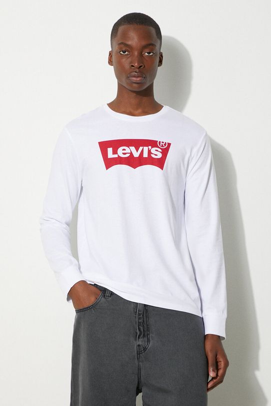 Levi's camicia a maniche lunghe regolare bianco 36015.0010