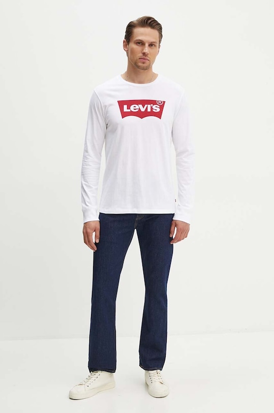 Levi's - Pánske tričko s dlhým rukávom 36015.0010 biela AA00