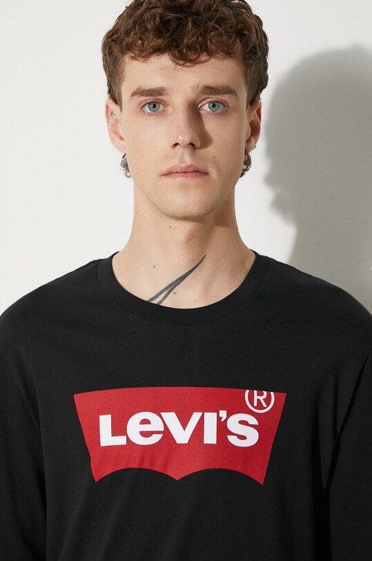 Levi's - Pánske tričko s dlhým rukávom čierna 36015.0013