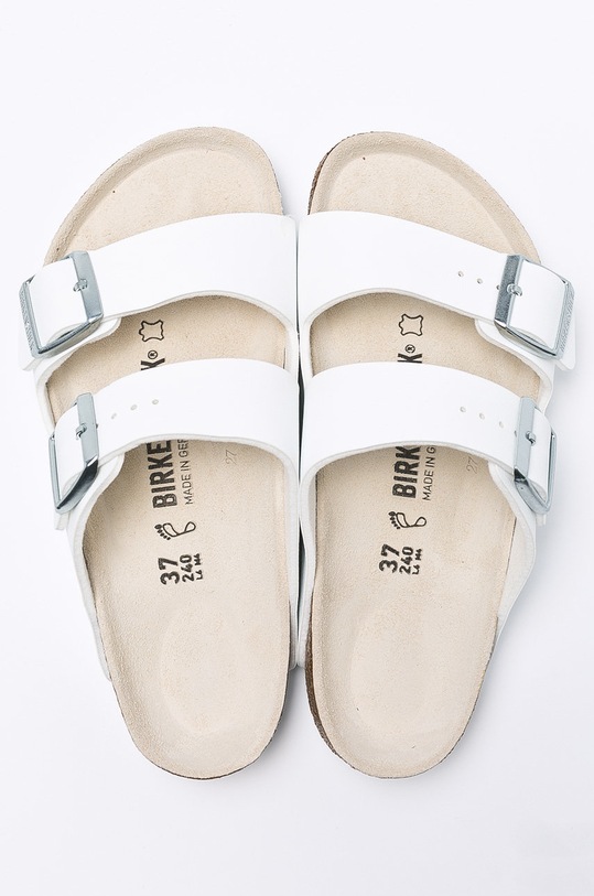 Birkenstock papuci Arizona 51731 alb AA00