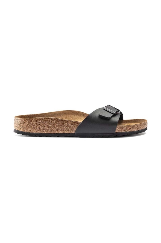 Birkenstock papuci Madrid imitatie de piele negru 40791