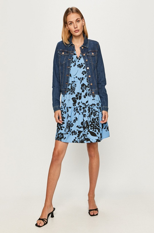 Vila - Kurtka jeansowa 14042859 niebieski AA00