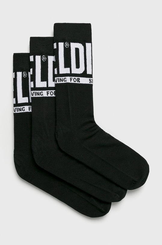 Diesel - Ponožky (3-pak) SKM-RAY-THREE PACK čierna SKM.RAY.0QATV