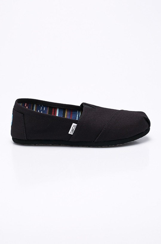 Toms - Espadrilky Classic textilní černá 10002472