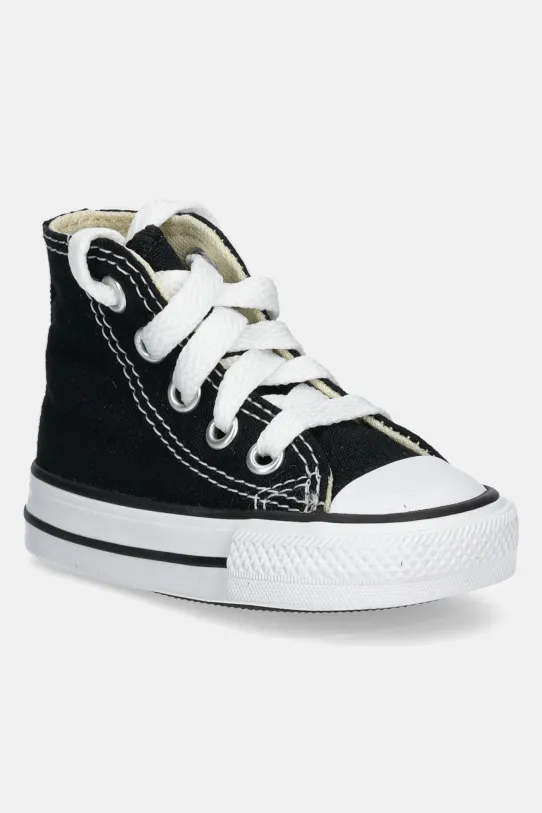 Converse - Дитячі кеди гладкий чорний 7J231