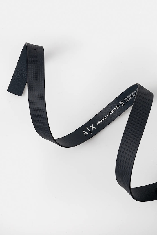 Armani Exchange - Kožený opasok 951019.CC507 tmavomodrá AA00