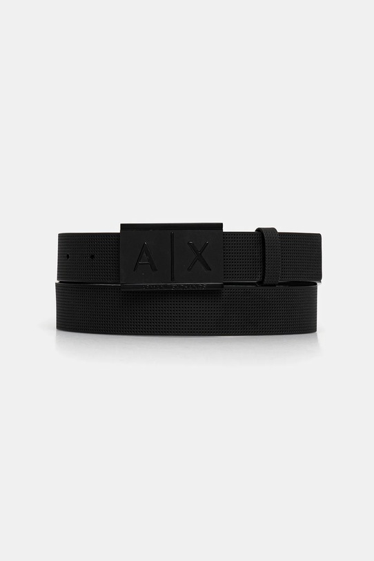 Kožený pásek Armani Exchange černá 951019.CC507