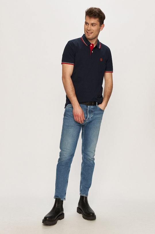 Selected Homme - Polo 16062542 granatowy AA00