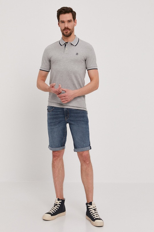 Selected Homme - Polo tričko 16062542 šedá AA00