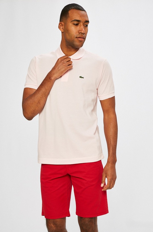 Lacoste polo shirt cotton pink L1212..