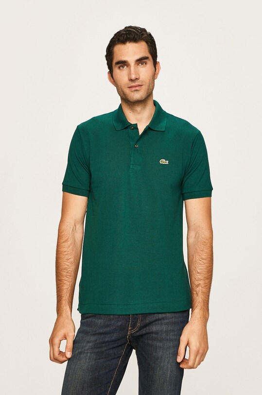 Lacoste tricou polo regular verde L1212..