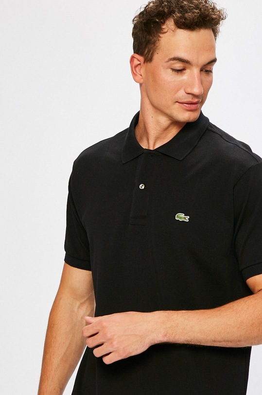 Lacoste tricou polo negru L1212..