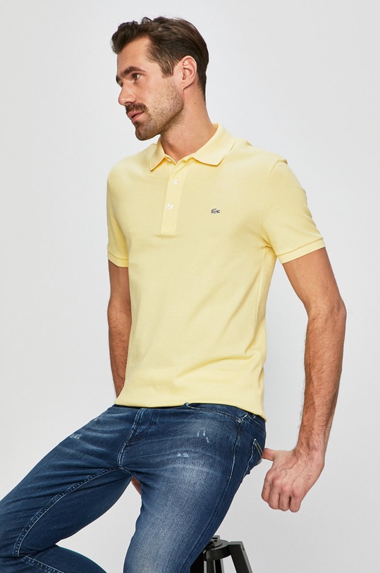 Lacoste - Polo PH4014 z elastanem żółty PH4014