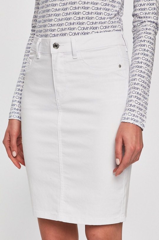 Vero Moda - Spódnica z elastanem biały 10193076