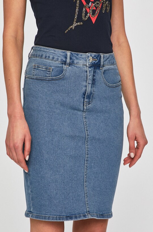 Vero Moda - Spódnica z elastanem niebieski 10193076