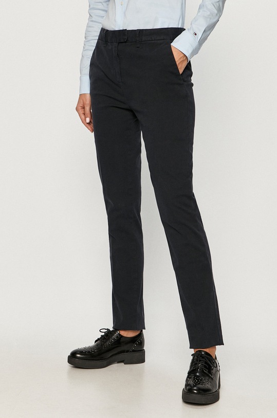 Tommy Hilfiger - Nohavice Marin s elastanom tmavomodrá WW0WW20489