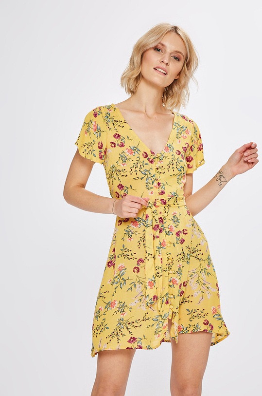 Tally Weijl - Šaty kvetinový žltá SDRVILINA