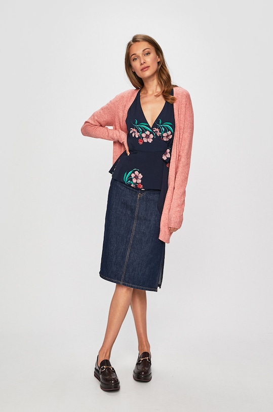 Vila kardigan 14044041 różowy AA00