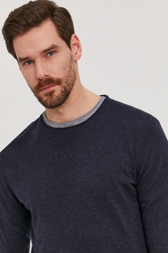 Selected Homme - Sweter granatowy 16047649