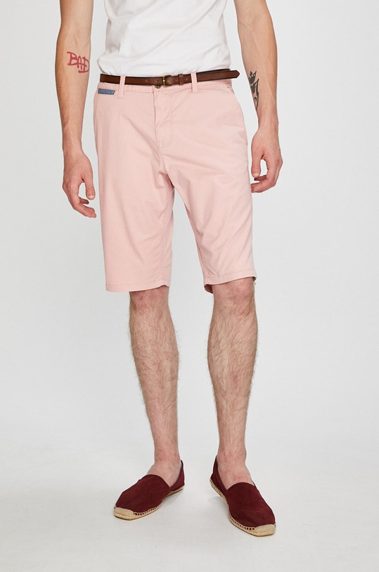 Tom Tailor Denim - Pánske šortky s elastanom ružová 6455052.00.10