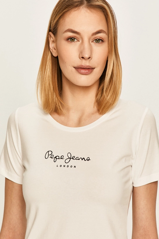 Pepe Jeans – Top s elastinom bijela PL502711