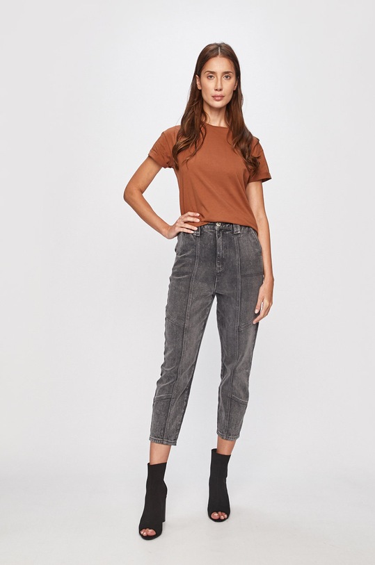 Tally Weijl - Футболка STSCOSONIA коричневий SS20