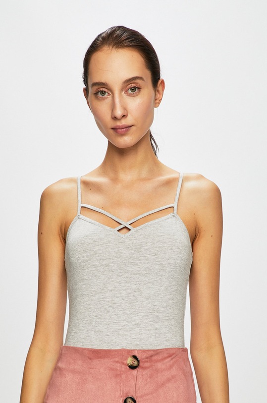 Tally Weijl - Top s elastanom sivá SSLCOKELIS