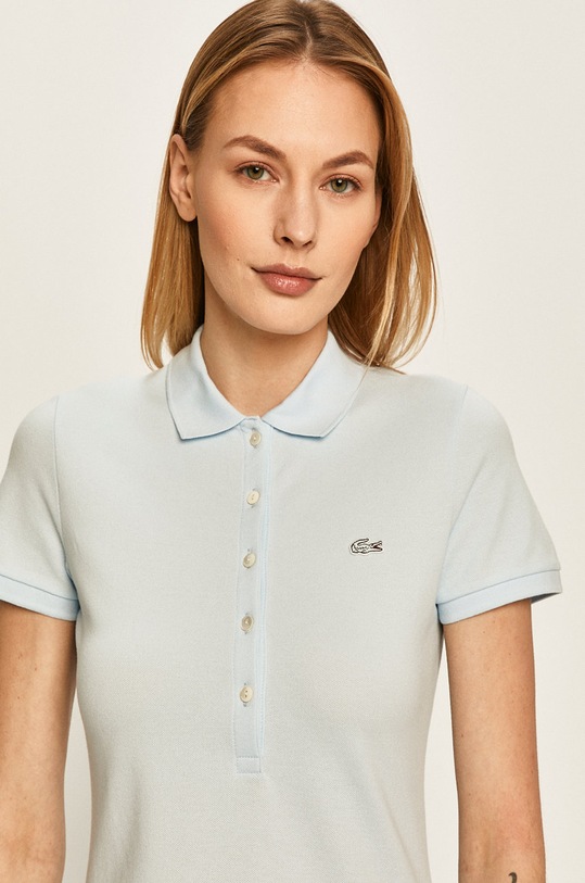 Lacoste - Top PF7845 z elastanem niebieski PF7845