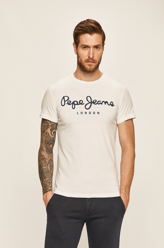 Pepe Jeans - T-shirt biały PM501594.