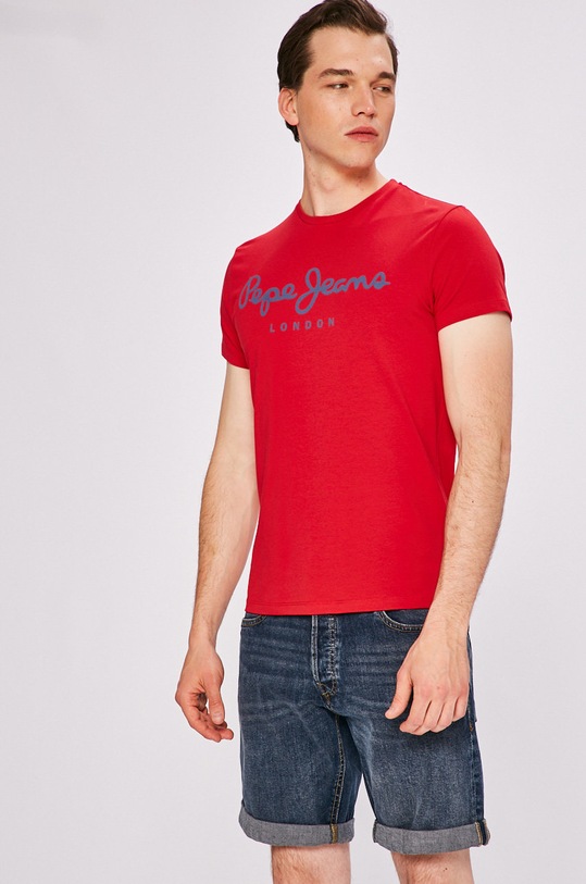 Pepe Jeans - Tricou print rosu PM501594.