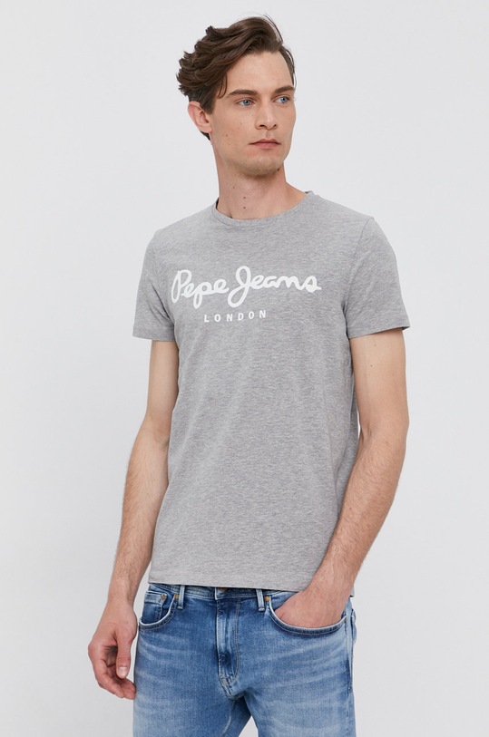 Pepe Jeans - Pánske tričko PM501594. sivá AA00