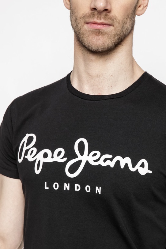 Pepe Jeans - Pánske tričko čierna PM501594.