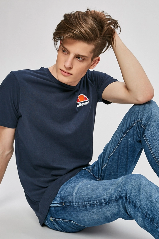 Ellesse t-shirt melange blu navy shs04548