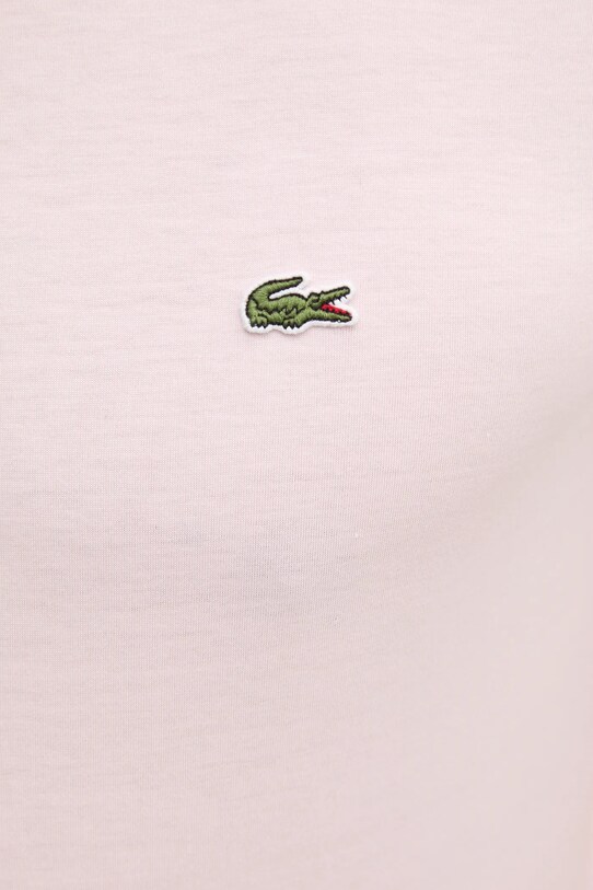 Lacoste tricou din bumbac roz TH6709