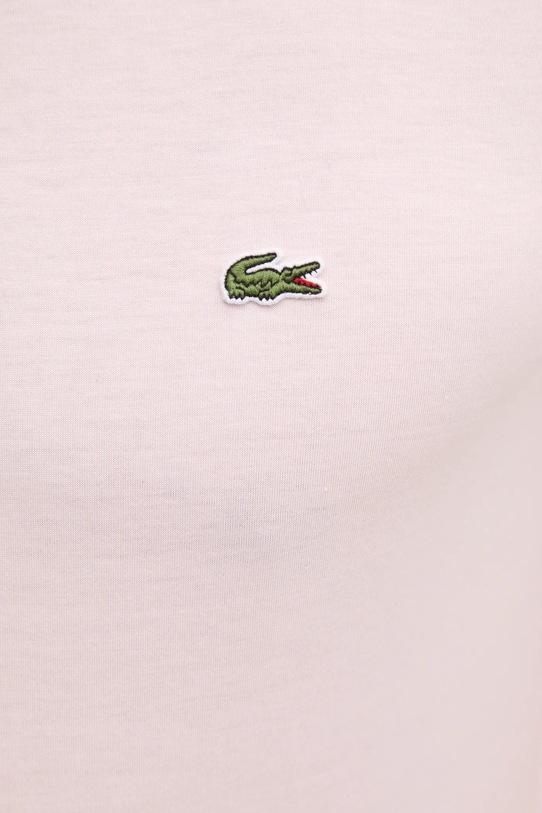 Lacoste t-shirt bawełniany różowy TH6709
