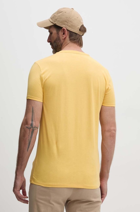 Odzież Lacoste t-shirt bawełniany TH6709 żółty