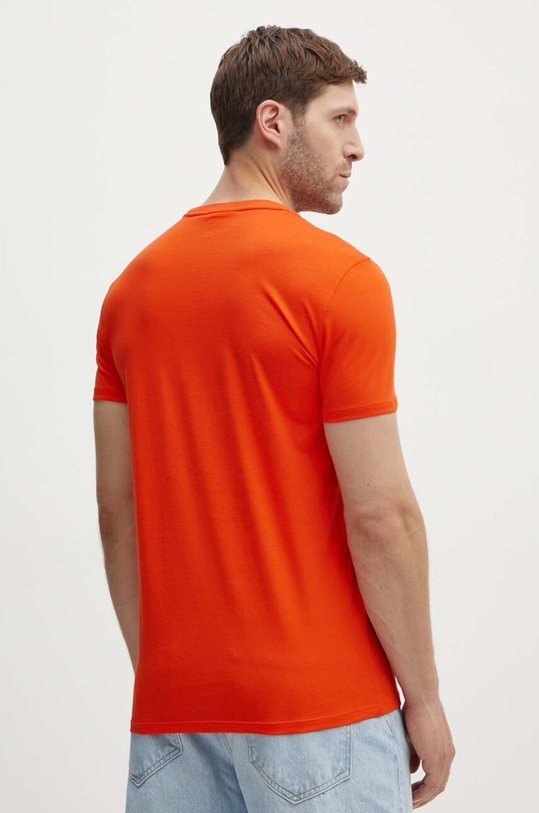 Oblečenie Bavlnené tričko Lacoste TH6709 oranžová