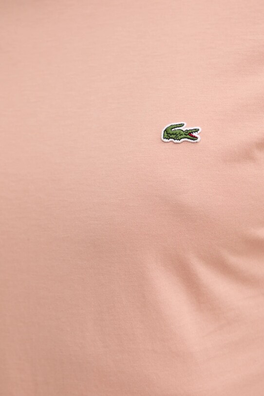 Lacoste t-shirt bawełniany TH6709 pomarańczowy