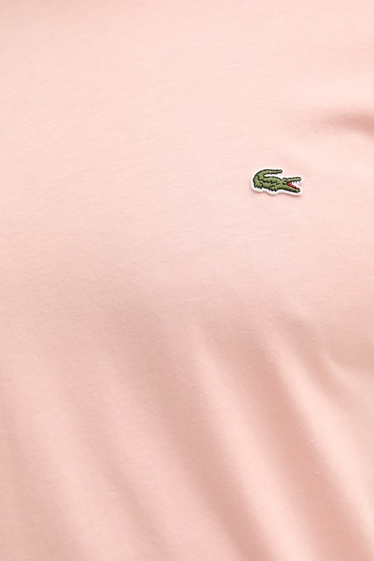Lacoste t-shirt in cotone da uomo TH6709 rosa