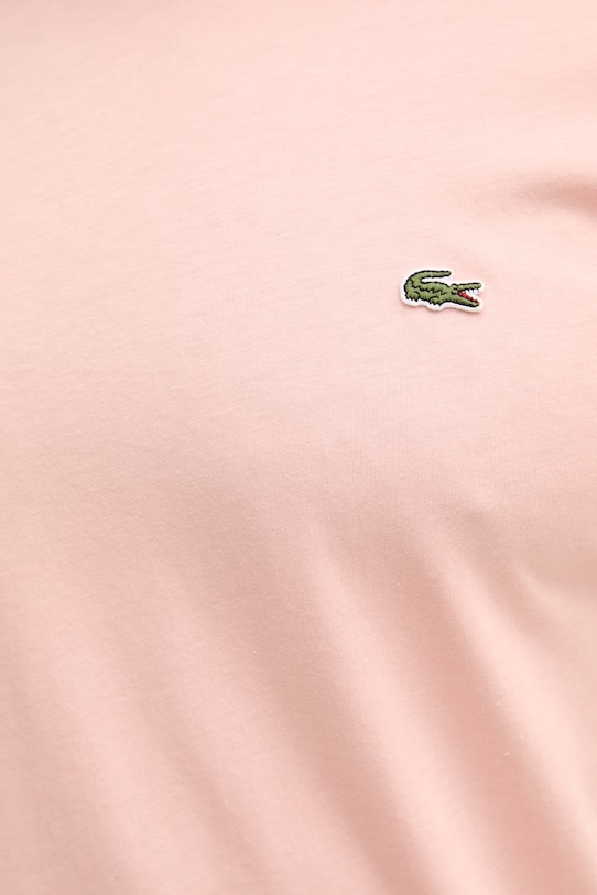 Lacoste t-shirt in cotone da uomo TH6709 rosa