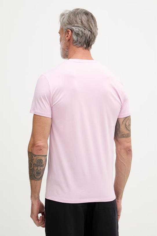 Oblečenie Lacoste tričko pánske bavlnené TH6709 ružová