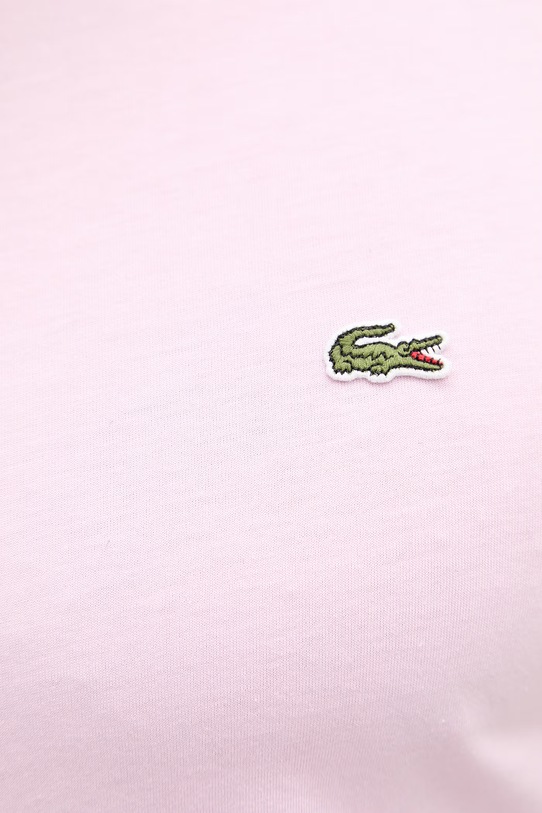 Lacoste tričko pánske bavlnené TH6709 ružová