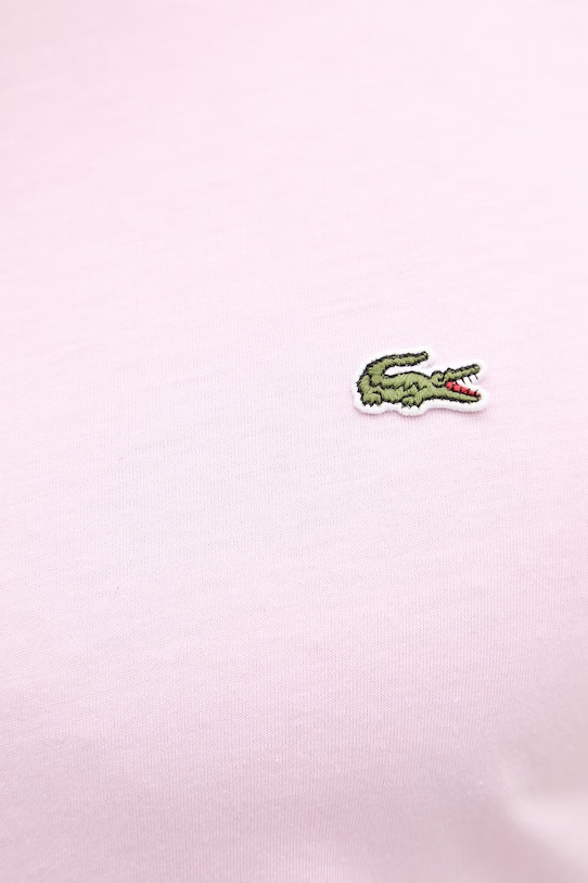Lacoste tričko pánske bavlnené TH6709 ružová
